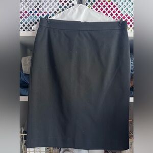 J. Crew Elegant Black Pencil Skirt